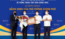 VNVC đón nhận Bằng khen của Thủ tướng Chính phủ