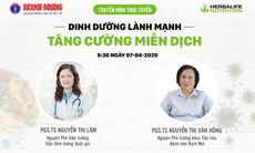 Truyền hình trực tuyến: Dinh dưỡng lành mạnh, tăng cường miễn dịch