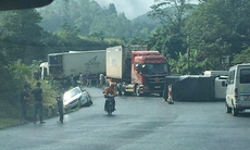 Xe container gây tai nạn liên hoàn, 5 người thương vong