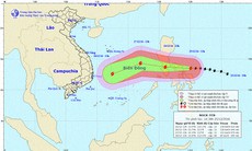 Đêm 26/12, bão Nock-ten có khả năng đi vào Biển Đông