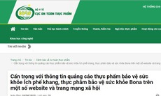 Cảnh giác với Ích phế khang, thực phẩm chức năng Bona quảng cáo như thuốc chữa bệnh