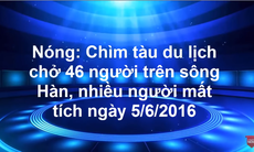 Chìm tàu du lịch trên sông Hàn 