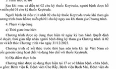 Mới: Bệnh nhân ung thư được miễn phí một phần thuốc điều trị