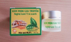 Thu hồi sản phẩm kem mụn gia truyền Nghệ tươi trà xanh do chưa được cấp phép