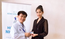 Á  hậu Trương Thị May và gia đình đăng ký hiến tặng mô tạng