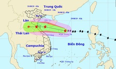 Cập nhật về bão số 4: Tâm bão hướng thẳng từ Nghệ An đến Quảng Bình, sẽ mưa lớn
