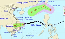 Áp thấp nhiệt đới áp sát Quảng Ngãi - Phú Yên, xuất hiện bão mới gần Biển Đông