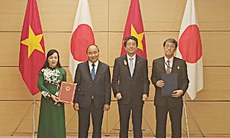 Bộ trưởng Bộ  Y tế trao biên bản hợp tác y tế với Nhật Bản