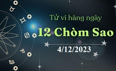 Tử vi 12 cung ho&#224;ng đạo h&#244;m nay 4/12: Ma Kết uể oải, Song Ngư căng thẳng