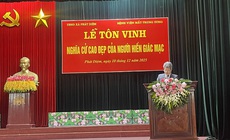 T&#244;n vinh nghĩa cử cao đẹp của người hiến tặng gi&#225;c mạc