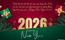 Những mẫu thiệp chúc mừng năm mới 2026 đẹp nhất