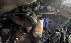 Cận cảnh hiện trường vụ ch&#225;y qu&#225;n b&#250;n ốc khiến 6 người thương vong