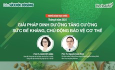 Truyền h&#236;nh trực tuyến: Giải ph&#225;p dinh dưỡng tăng cường sức đề kh&#225;ng, chủ động bảo vệ cơ thể