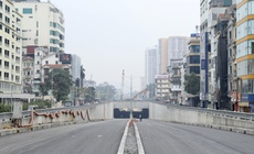 Cận cảnh hầm chui Kim Đồng những ngày nước rút chuẩn bị thông xe kỹ thuật