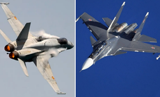 Tiêm kích Su-30SM Nga 'chạm trán' F-18 Tây Ban Nha trên biển Baltic