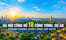 Hà Nội công bố 18 dự án nổi bật dịp 10/10