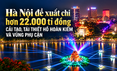 Hà Nội dự chi hơn 22.000 tỉ đồng tái thiết hồ Hoàn Kiếm