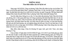 Tìm cha, mẹ đẻ cho bé trai sơ sinh bị bỏ rơi rạng sáng