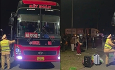 Chở quá số người quy định, tài xế và chủ xe khách bị phạt gần 200 triệu đồng