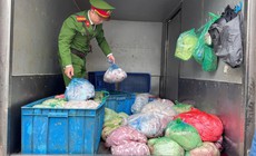 Phát hiện xe tải chở 350 kg nội tạng động vật không rõ nguồn gốc tại Hà Nội