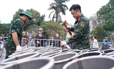 Cận cảnh các trận địa pháo hoa ở Hà Nội trước thời khắc đón Giao thừa