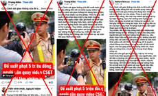 Cục CSGT bác bỏ thông tin phạt 5 triệu đồng người quay video CSGT làm nhiệm vụ