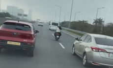 Đi xe máy vào cao tốc Hà Nội – Hải Phòng, nữ sinh bị trừ 6 điểm bằng lái