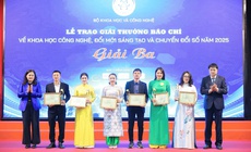 Báo Sức khỏe và Đời sống nhận giải Ba, giải báo chí về khoa học công nghệ, đổi mới sáng tạo và chuyển đổi số 2025