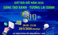 Chiến dịch Giờ Trái đất 2026: Sáng tạo xanh - Tương lai xanh