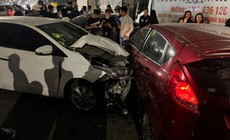 Tai nạn liên hoàn trên phố Nguyễn Chánh, có người bị thương nặng