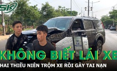 Liều lĩnh trộm xe ô tô nhưng không biết lái, hai thiếu niên gây tai nạn rồi bỏ trốn
