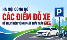 Hà Nội công bố các điểm đỗ xe từ 1/7