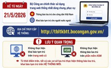 Từ 21/5, khai báo lưu trú, tạm trú thực hiện trên nền tảng mới
