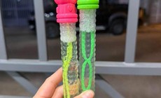 Cảnh báo ngộ độc với đồ chơi thổi bong bóng xà phòng