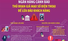Ngân hàng cảnh báo thủ đoạn giả mạo số điện thoại để lừa đảo khách hàng