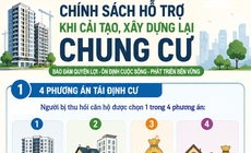[Infographic] Hà Nội đề xuất 4 hình thức tái định cư khi cải tạo chung cư cũ