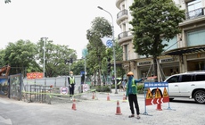 Hà Nội rào chắn loạt tuyến phố trung tâm để thi công chống ngập úng