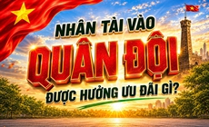 Nhân tài vào quân đội được hưởng ưu đãi gì?