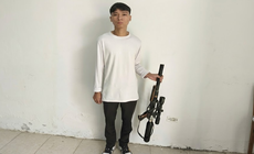 Phàn Văn Ngọc SN 2002 bị bắt vì mua súng, đạn chì qua mạng