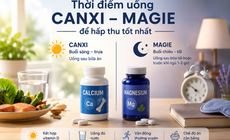 Canxi và magie nên uống lúc nào để phát huy tối đa hiệu quả?