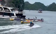 Công an Hải Phòng thông tin vụ va chạm thuyền máy và tàu du lịch trên Vịnh Lan Hạ khiến một nữ du khách tử vong