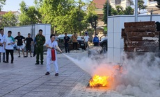 Trang bị kỹ năng ứng phó cháy nổ cho lực lượng tuyến đầu ở khu dân cư