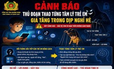 Cảnh báo thủ đoạn thao túng tâm lý trẻ em gia tăng trong dịp nghỉ hè