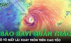 Bão Ba Vì quần thảo Đài Loan (Trung Quốc): Kinh hoàng khoảnh khắc ô tô xoay gần 360 độ trên cao tốc