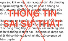 Thông tin xe công vụ lao xuống suối ở Lào Cai là sai sự thật