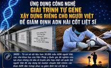 Ứng dụng công nghệ giải trình tự gene xây dựng riêng cho người Việt để giám định ADN hài cốt liệt sĩ