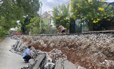 Thông tin mới vụ tuyến đường trước nhà dân ở Quảng Trị bỗng sụt lún hơn 2m