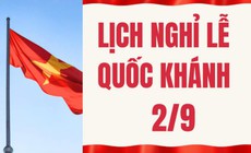 Người lao động được nghỉ 5 ngày liên tiếp dịp Quốc khánh 2/9
