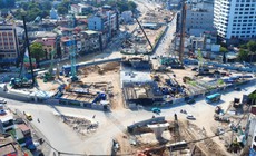 Hà Nội: Cận cảnh công trường Vành đai 1 Hoàng Cầu - Voi Phục tăng tốc thi công trước thời hạn 2/9