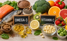 Tác dụng khi bổ sung omega-3 và vitamin C